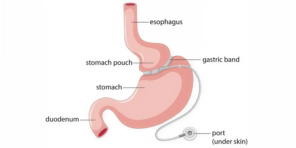 adjustable gastric band procedure for weight loss surgery